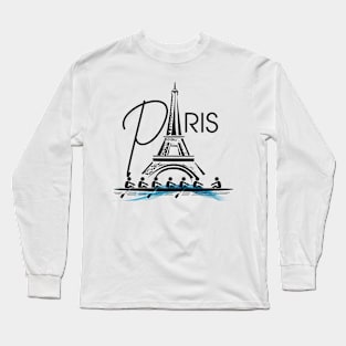 Paris summer sports rowing Long Sleeve T-Shirt